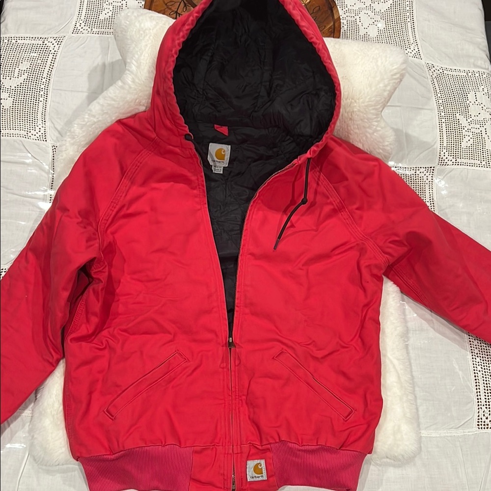 Carhartt Red Hooded Jacket